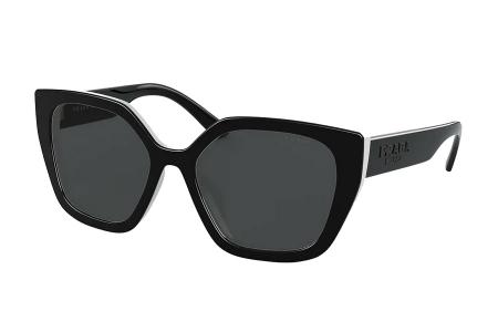 Prada 24XS YC4-5S0 Black Ivory Sonnenbrille