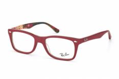Ray-Ban RX 5228 - 50 Red Matt on Text 5406 Brille