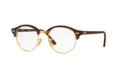 Ray-Ban Clubround RX 4246V - 47 Red Havanna / Gold 2372 Brille